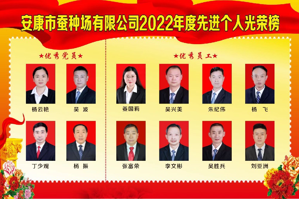 安康qy球友会官网2022年度先进个人光荣榜