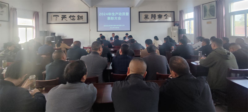 安康qy球友会官网召开2024年生产动员暨表彰大会