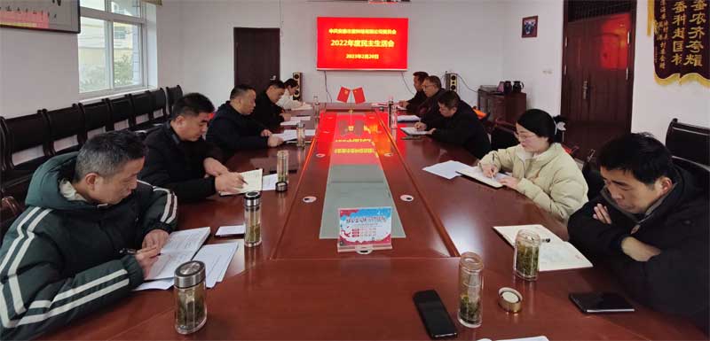 安康qy球友会官网党委召开2022年度民主生活会