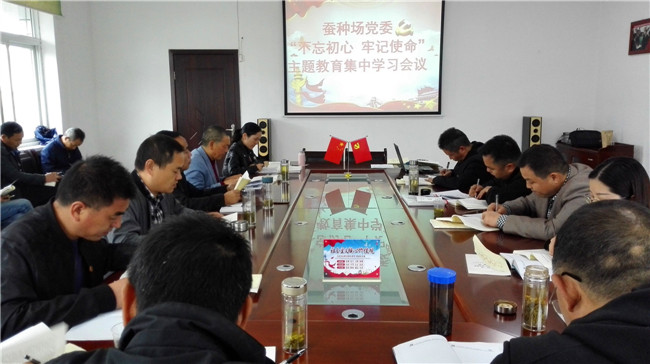 市蚕种场党委召开“不忘初心、牢记使命”主题教育第二次集中学习