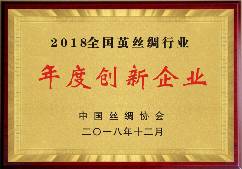 2018全国茧丝绸行业年度创新企业